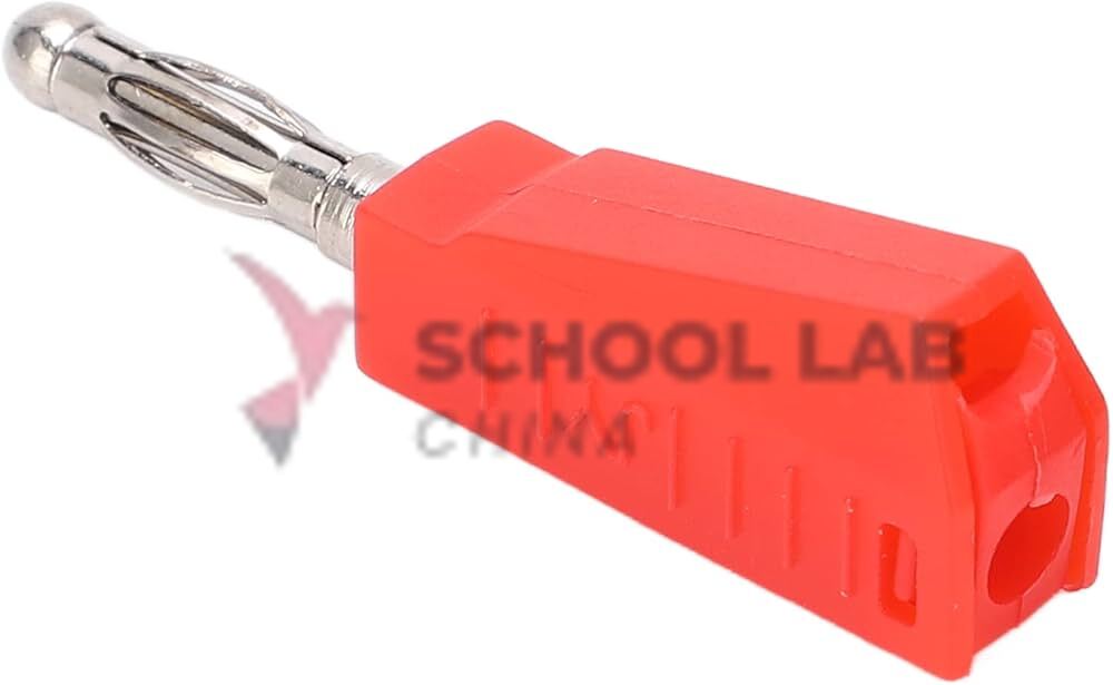 4mm Stackable Plug Leads Economy: Red, 250mm - Pack of 50